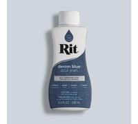 Easy to Use All Purpose Liquid Dye, 236 mL, Multiple Colours Available, Suitable for Cotton Silk Wool Nylon Rayon and More (Denim Blue)