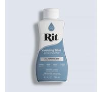 Easy to Use All Purpose Liquid Dye, 236 mL, Multiple Colours Available, Suitable for Cotton Silk Wool Nylon Rayon and More (Evening Blue)