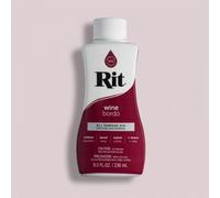 Easy to Use All Purpose Liquid Dye, 236 mL, Multiple Colours Available, Suitable for Cotton Silk Wool Nylon Rayon and More (Wine)