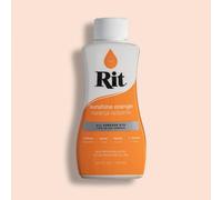 Easy to Use All Purpose Liquid Dye, 236 mL, Multiple Colours Available, Suitable for Cotton Silk Wool Nylon Rayon and More (Sunshine Orange)