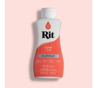 Easy to Use All Purpose Liquid Dye, 236 mL, Multiple Colours Available, Suitable for Cotton Silk Wool Nylon Rayon and More (Coral)