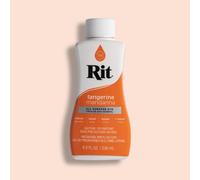 Easy to Use All Purpose Liquid Dye, 236 mL, Multiple Colours Available, Suitable for Cotton Silk Wool Nylon Rayon and More (Tangerine)