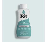 Easy to Use All Purpose Liquid Dye, 236 mL, Multiple Colours Available, Suitable for Cotton Silk Wool Nylon Rayon and More (Teal)