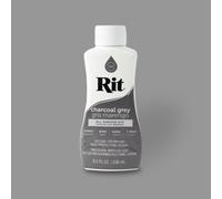 Easy to Use All Purpose Liquid Dye, 236 mL, Multiple Colours Available, Suitable for Cotton Silk Wool Nylon Rayon and More (Charcoal Grey)