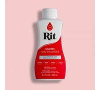 Easy to Use All Purpose Liquid Dye, 236 mL, Multiple Colours Available, Suitable for Cotton Silk Wool Nylon Rayon and More (Scarlet)