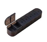 Easy to Use Convenient 14 Compartment Pills Box with Clear Lid Medicine Organiser for Home Use and Outings Home Pills Box