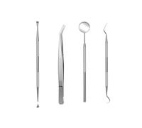 Easy to Use Dental Mirror Tool, Clear Viewing Stainless Steel Inspection Mirror for Teeth and Gum Check, Professional Grade Non-Slip Handle Instrumen