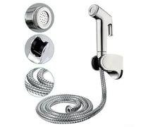 Easy to Use Handheld Douche Bidet Hygienic Shower Kit, Chrome Jet Spray