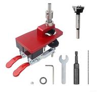 Easy to Use Hinge Boring Tool Adjustable for 35mm Holes, Perfect for DIY Enthusiasts and Professional (Red)