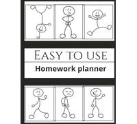 Easy to use Homework Planner: perfect for homeschooling, adhd students and students of all age