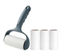 Easy to Use Lint Roller for Couch Furniture Dog & Cat Bed Balliard Table Lint Remover for Pet Hair Extra Sticky 1 Reusable Handle with 4 Refills (Navy Black)