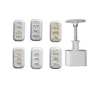 Easy to Use Molds Stamps Mungs Bean Cake Molds Blessing Shape Bakings Tool Mungs Bean Cake Set