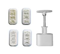 Easy to Use Molds Stamps Mungs Bean Cake Molds Blessing Shape Bakings Tool Mungs Bean Cake Set