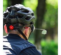 Easy to Use Rear View Mirror for Cycling Helmet Mount, Stylish and Practical