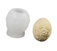 Easy to Use Silicone Easter Eggs Mold, Embossed Flowers and