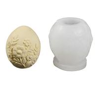 Easy to Use Silicone Easter Eggs Mold, Embossed Flowers and