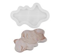 Easy to Use Silicone Mold Creating Decorative Trays Moulds with Unique Waves Shape Suitable for Gifting Hand-Making Concrete Mold