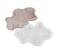 Easy to Use Silicone Mold Creating Decorative Trays with Unique Waves Shape Suitable for Gifting Hand-Making Concrete Mold