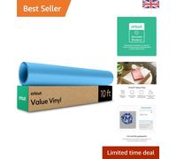 Easy-to-Use Sky Blue Self-Adhesive Vinyl Roll 12"x10 ft for All Cutting Machines