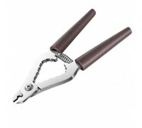 Easy to Use Spring Nut Sheller, Brown, Steel Tooth Flat Style