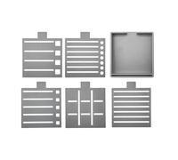 Easy to Use Sticky Note Organizers with Pad Base and Included Stencils for Various Applications Note Stencil Creative Planning Stencil for Notes