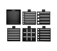 Easy to Use Sticky Note Organizers with Pad Base and Included Stencils for Various Applications Sticky Note Stencil Memo Pad Template Includes Stencil