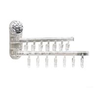Easy to Use Suction Cup Drying Rack for Quick and Reliable Laundry Solutions (Transparent)