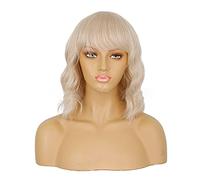 Easy-to-wear Wigs Women's Pixie Cut Short Wigs Heat-Resistant Synthetic Breathable Short Curly Wigs Suitable for Daily Party Cosplay wear Photo Color,14in (Photo Color 14in)
