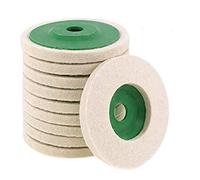 Easy-topbuy 10 Felt Polishing Wheel 4-inch, Wear-resistant Angle Grinder Wheels Buffing Pads Felt Polish Disc For Metal Glass Ceramic Marble Wooden Floor (color Random)