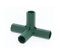 Easy-topbuy 16MM Greenhouse Frame Connector PVC Stable Support, Fitting 5 Types, Heavy Duty Frame Metal Pipe Connector