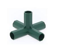 Easy-topbuy 16MM Greenhouse Frame Connector PVC Stable Support, Fitting 5 Types, Heavy Duty Frame Metal Pipe Connector