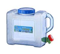 Easy-topbuy 5L / 8L Portable Camping Water Container With Faucet, Square Barrel Plastic Storage Bucket Ergonomically Design Water Carrier For Outdoor -driving Tour