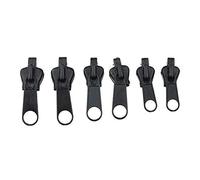 Easy-topbuy 6 Replacement Zipper Zipper Repair Kit, Zipper Fixer with Metal Slide Zip Puller Zipper Tags for Backpack Clothes Luggage, 3 Sizes for 3# 5# 7# Zippers