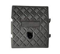 Easy-topbuy Portable Curb Ramps For Motorcycle Wheelchair Scooter, Lightweight Plastic Threshold Ramp Non-slip Grid Curb Ramp For Truck, 25x27x11cm/25x27x13cm