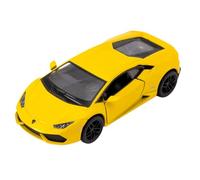 Easy Toys model car compatible with Lamborghini Huracan LP 610. Scale toy car with opening doors. Car modeling. (Yellow)