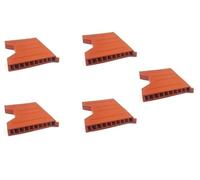 Easy-Trim Weep Wall Vent Terracotta Brick Weep Vents Ventilation for Cavity Walls Retaining Garden Wall Terracotta Weep Vent - 5 Quantity Weep Vent