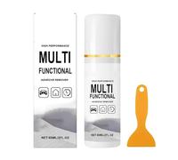 Easy-Use Glue & Tape Residue Cleaner, 60ml Powerful Sticker Remover Spray, Glue Remover with Scraper, High Performance Multi Functional Adhesive Remover Spray for Car Wall Floor Wood Window (1PCS)