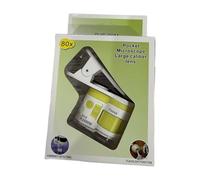 Easy Use Kids Microscope Magnifier Glass for Mobile Devices Light Weight Design Encourages Scientific Curiosity Clip on Loupe for Glasses