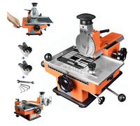 Easy-Use Semi-Auto Embosser Create Custom Metal ID Tags Semi-Automatic Embossing Machine for Nameplates, Dog Tags, and Durable Asset Labels(Manual+5mm Character Wheel)