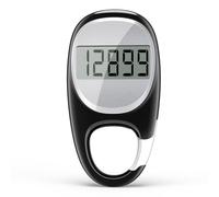 Easy Walking Pedometer Accurate Step Tracker with Carabiner 3D Step Counter for Men Women Kids Seniors