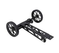 Easy Wheel for Birdy 1/2/3 Series Folding for Bike, Compatible with RHINE Rear Rack, 80mm Aluminum Alloy Wheel with Water Bottle Holder, Sealed Bearing, Lightweight Wear-Resistant Rubber Tire, Black