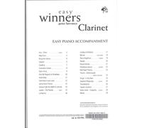 Easy Winners Clarinet Easy Piano Accompaniment