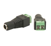 kenable Easy Wire Power 2.1mm DC Socket For CCTV Cameras With Screw Terminals [2.1x5.5mm]