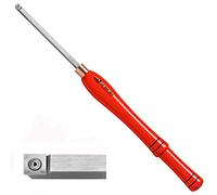 Easy Wood Tools Mid-Size Easy Rougher (2200) Hardwood Maple Handled Woodturning Tool Scraper with Replaceable Carbide Insert Cutter
