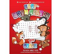 Easy Word Search 1st Grade – Activities Homeschool Books for 1st Grade Kids – Volume 2 – createspace