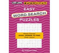 Easy Word Search Puzzles: Mixed Themes | 2000+ Words to Find | Clear Layout