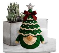 Easy Yarn Fith Mrade Crochet Christmas Tree Gnome Kit | Crochet Kit for Christmas Beginners, Yarn Material Set Learn Making at Home for Adult Teens for Kids Feminine