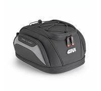 GIVI EASY07 Expandable Motorcycle Saddle Bag 11-14L Waterproof Cover Multi-Pocket Seatlock/Tanklock System Black