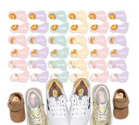 Easy2Name Bright & Brilliant Shoe Labels - Waterproof, Hard-Wearing & Personalised Stickers - 16 Vibrant Designs for School Shoes, Trainers & Wellies - (Unicorn)