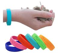 Easy2Name - Childs Customisable SOS Safety Bracelet for Boys & Girls Made of Silicone, Engraved with Name & Phone Number - Kids Waterproof Emergency Bracelet, Extra Durable - Color Selectable